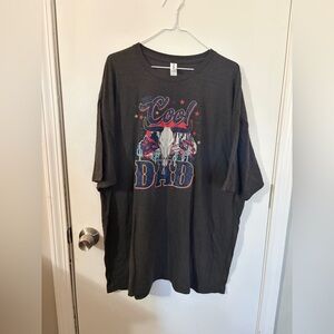 Men’s Tultex XXXL Cool Dad Graphic T-Shirt in Dark Gray